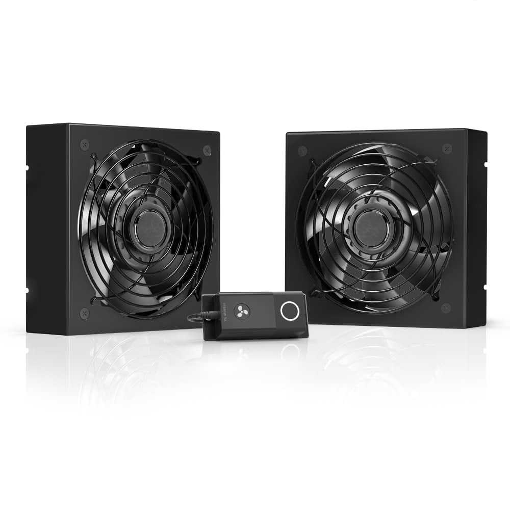 Kit De Ventiladores De Techo Tipo Rack Ac Infinity, Silenciosos, Duales, Con Control De Velocidad