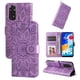 thumbnail image 2 of Funda tipo cartera FOXDOCK para Xiaomi Redmi Note 11 4G , diseño girasol en relieve, cuero PU, cierre magnético, soporte y tarjetero, 2 of 5