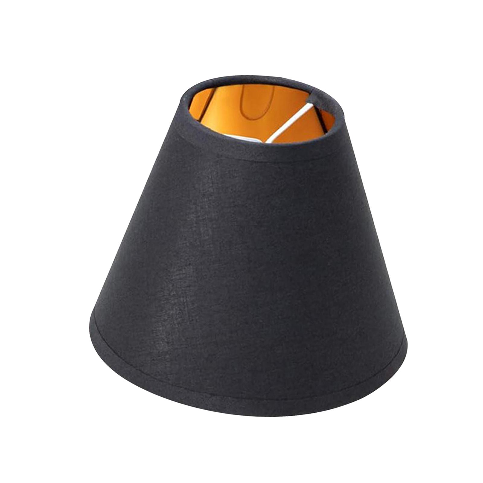 Magideal - Pantalla De Lámpara De Pie, Cubierta De Tela Rústica Para Lámpara De Techo, Cubierta De Lámpara De Repuesto, Pantalla De Lámpara De Araña Para Cafeter Negro