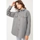 thumbnail image 5 of Shacket Ccwholesalesclothings Jq Fleece Sobredimensionado Gris Claro, 5 of 5