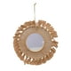 thumbnail image 4 of Espejo Colgante Redondo de Macramé con Flecos, Adorno Artístico Multifuncional Rústico Y Bohemio para Entrada, Decoración Del Hogar, Fácil de Instalar Estilo A, 4 of 5