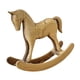 thumbnail image 3 of Estatua De Caballo Mecedor De Madera, Artesanías Para Chimenea, Gabinete, Mesa, Centro De Mesa, Amarillo, 3 of 5