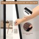 thumbnail image 5 of Puerta mosquitera magnética Yotache reversible 74 x 81 cm negra, 5 of 7