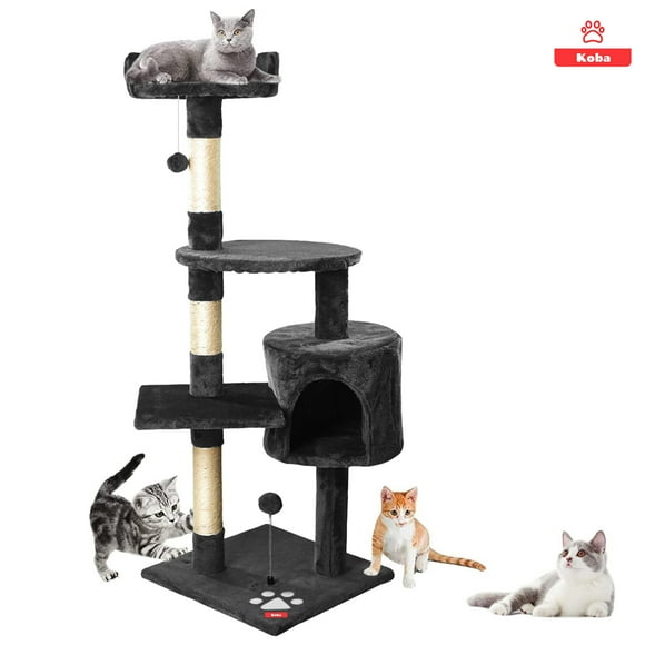 Rascador Para Gatos Caseros Torre Yute 116cm Marengo