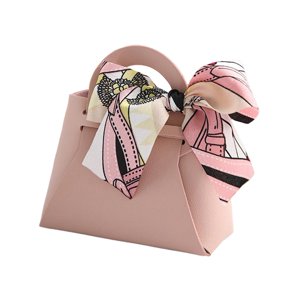 Magideal - 5 Bolsos Exquisitos De Piel Sintética Para Recuerdos Con Cintas , Rosado