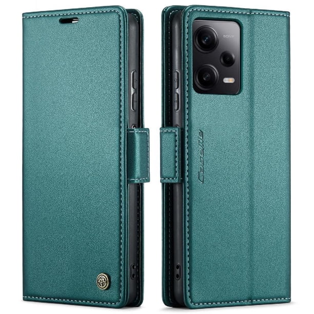 CaseMe tipo cartera Xiaomi Redmi Note 12 Pro 5G con cierre magnético, RFID, tarjetero, soporte, carga inalámbrica