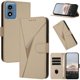 thumbnail image 1 of Funda Cartera Fibra de Carbono para Motorola MOTO G Play 4G 2024 con Soporte y Cierre Magnético Oro, 1 of 6