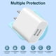 thumbnail image 5 of Adaptador de corriente USB YTFCYIKBG de doble puerto para iPhone, blanco, 5 of 7