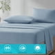thumbnail image 2 of Juego de sábanas Comfort Spaces, 100% algodón, color azul, 3 piezas, 2 of 9