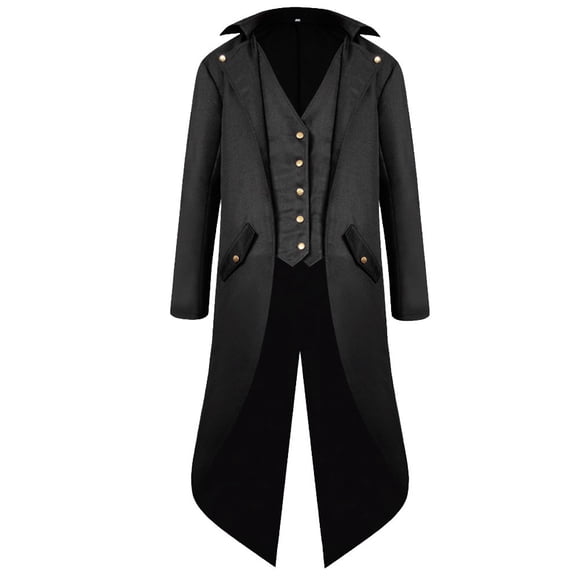 Chaqueta estilo gótico para hombre Costume H&ZY, estilo steampunk, vintage