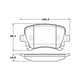 thumbnail image 2 of Pastillas Freno para auto Seat Toledo 2004-2009 Trasero, 2 of 4