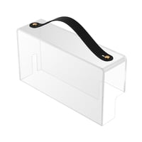 Magideal - Vitrina De Protección A Prueba De Polvo Pantalla Acrílica Recortada Para Cables Carcasa Acrílica A Prueba De Polvo Resistente Al , Y