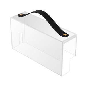 Magideal - Vitrina De Protección A Prueba De Polvo Pantalla Acrílica Recortada Para Cables Carcasa Acrílica A Prueba De Polvo Resistente Al , Y