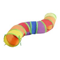 Magideal - Túnel Plegable Para Gatos, Túnel Para Conejos, Tubo Portátil En Forma De S Para Gatos, Túnel Para Jugar Al Aire Libre, Conejitos, Cachorros, Hámster Y