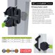 thumbnail image 3 of Cerradura de puerta D&D Technologies LokkLatch Plus LL3PWA negra, 3 of 6