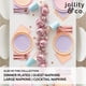 thumbnail image 3 of Platos para postre a cuadros rosas Jollity & Co, paquete de 8, 3 of 7