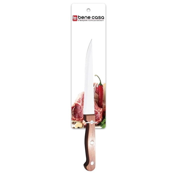 Cuchillo de deshuesar Overstock con mango de madera de rosa de 15 cm