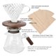 thumbnail image 3 of Cafetera Lalord para verter sobre vidrio borosilicato de 600 ml, 3 of 6