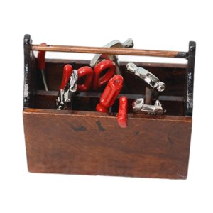 Bothyi - Caja De Herramientas Para Reparación De Casas De Muñecas A Escala 1/12, Accesorios Realistas Para Manualidades Y Escenas En Miniatura