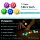 thumbnail image 5 of Set de juegos de dados OmniHaven que brilla en la oscuridad con juegos 4 en 1, 5 of 8