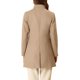 thumbnail image 3 of INSPIRE CHIC Abrigo de Mujer de Largo Medio con Cuello Mao, Abotonado, Abrigo de Invierno con Bolsillos Inclinados y Forro Completo, Marrón Claro XL, 3 of 6