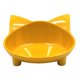 thumbnail image 4 of Lindo Tazón De Fuente De Agua Con Forma De Orejas De Gato Para Mascotas, Tazón Ancho De Alimentación Antideslizante, Amarillo, 4 of 5