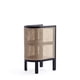 thumbnail image 5 of Mesa lateral de noche Manhattan Comfort Versailles de ratán negro, 5 of 8