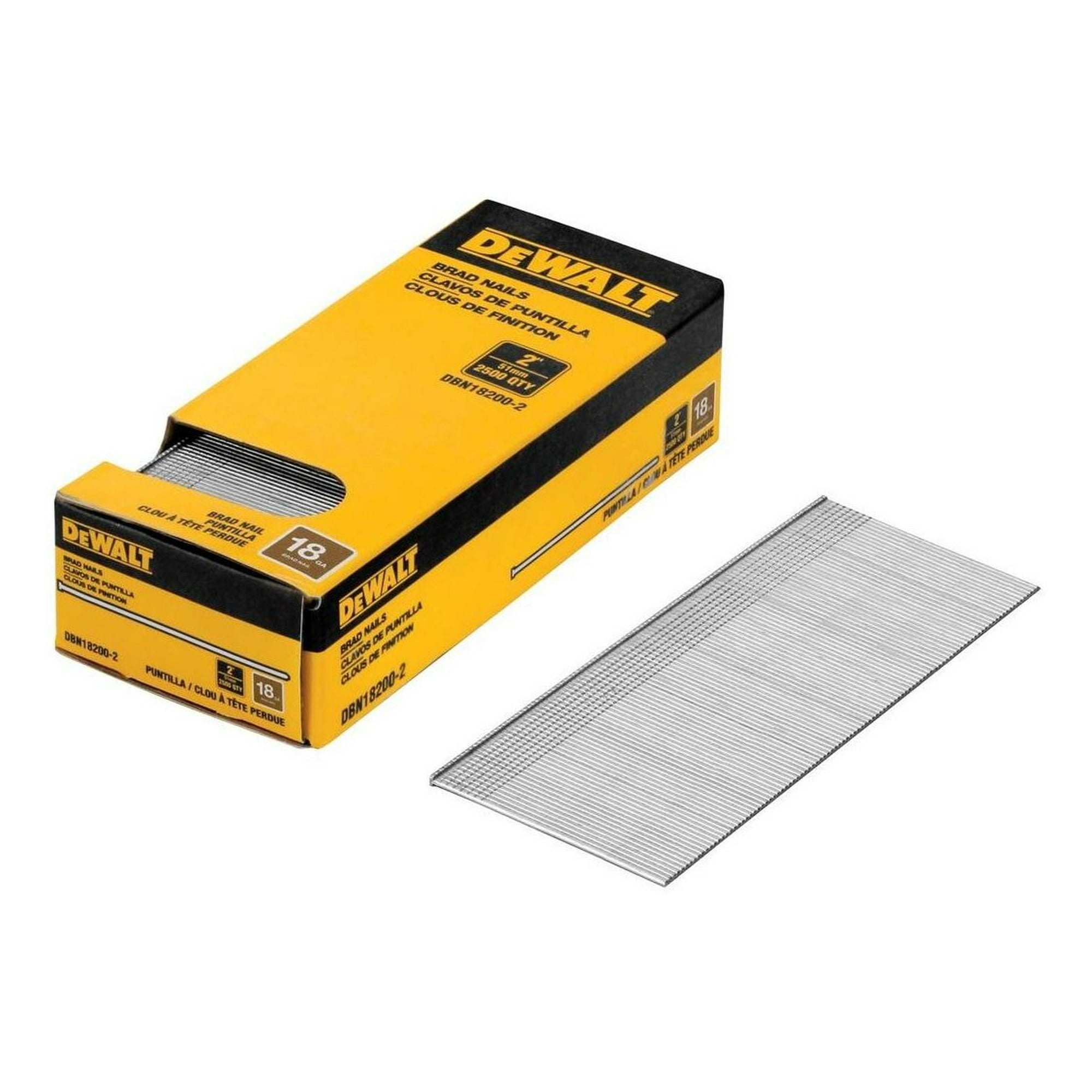 Caja De 2500 Clavos De Puntilla 2 18ga Dewalt Dbn18200-2