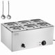 thumbnail image 1 of Mesa de vapor eléctrica para calentar alimentos VEVOR, 6 sartenes, 24 cuartos de galón, 1200 W, 1 of 9