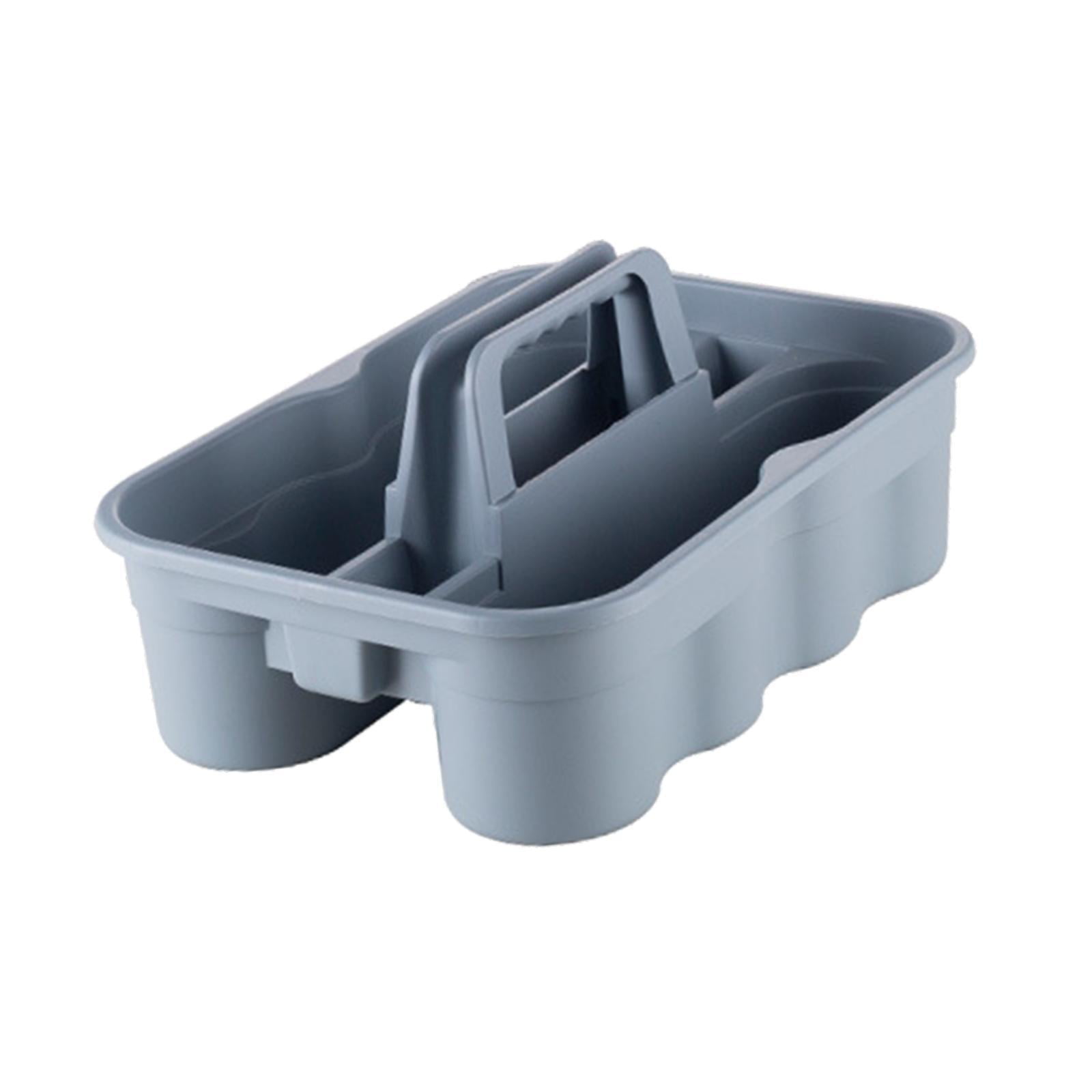 Magideal - Estuche De Transporte Para Herramientas De Limpieza - Cesta De Almacenamiento Con Compartimentos Y Asa A Prueba De Caídas - Cesta De Recolección De He Pequeño