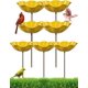 thumbnail image 1 of Estaca jardín flor metal hecha mano baño pájaros estación riego abejas mariposas exterior, 1 of 7