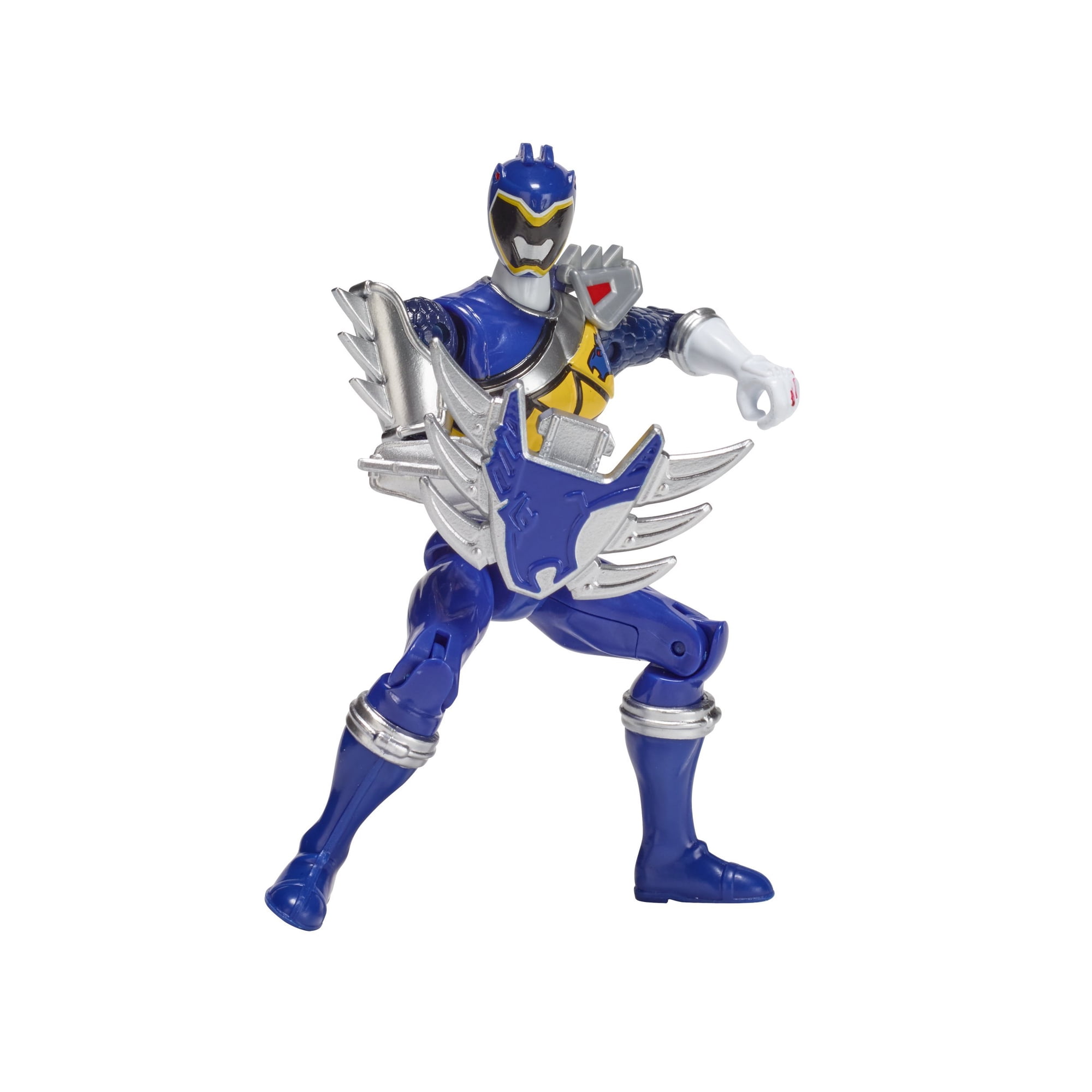 Figura De Acción Power Rangers Dino Super Charge 5 Pulgadas Azul