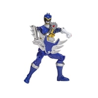 Figura De Acción Power Rangers Dino Super Charge 5 Pulgadas Azul