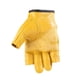 thumbnail image 3 of Guantes Sin Dedos Cuero Natural, Amarillo, Vintage. Moto, Bicicleta. Horma Normal, no Chica. RESPEKT, 3 of 3