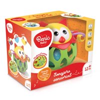 Benic Baby - Sonajero Sensorial Suave + Texturas Y Sonido