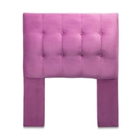 Dgb - Respaldo Cama 1 Plaza Felpa Rosado Sevilla Cp