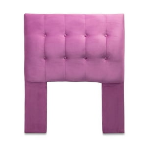 Dgb - Respaldo Cama 1,5 Plazas Felpa Rosado Sevilla Cp