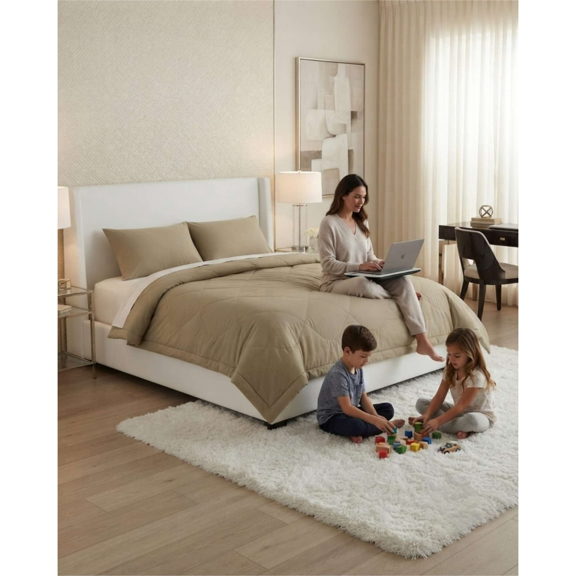 Choicexpress - Plumon Elegante Para Verano King Mas Almohada