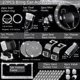 thumbnail image 2 of Set de accesorios de coche NBTEPEM Bling 27 piezas para mujer plateado, 2 of 8