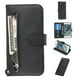 thumbnail image 1 of Funda con Cremallera para iPhone SE 2020/8/7, Carcasa Cartera de Cuero PU con Soporte y Tarjetero, 1 of 6