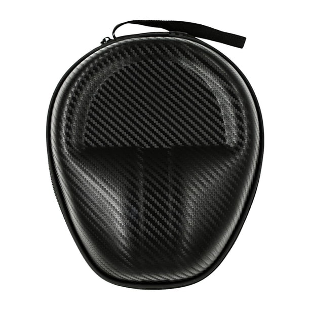 Caja De Auriculares Con Cremallera Suave Portátil Por Transporte Fácil De Transportar Bolsa De Transporte Negro Negro