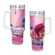 thumbnail image 4 of Shimmer y Shine Vaso aislado de acero inoxidable con asa, diseño temático, regalo para familia, amigos y fans; incluye pajita y encaja en el portavasos estándar, 40 oz, 4 of 6