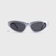 thumbnail image 3 of Lentes De Sol Modelo Felina Estilo Moderno UVA//UVB plateado Talla Única, 3 of 5
