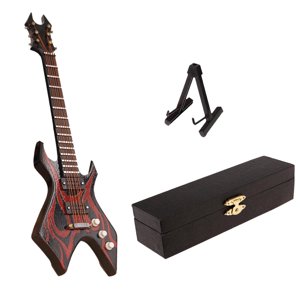 Magideal - Guitarra Eléctrica De Modelo 1/6, Instrumentos Musicales Para , Juguetes, Casa De , Sala De , Suministros De Paisaje C A