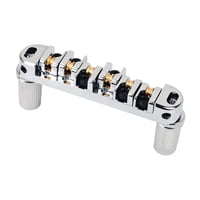 Bothyi - Puente De Silla De Montar De Rodillos De Alta Estabilidad Para Guitarra Eléctrica, Reemplaza Accesorios Plateados