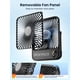 thumbnail image 3 of Ventilador de viaje portátil Warmco de 10000 mAh con 10 a 24 horas de funcionamiento, 18 cm, 3 of 8