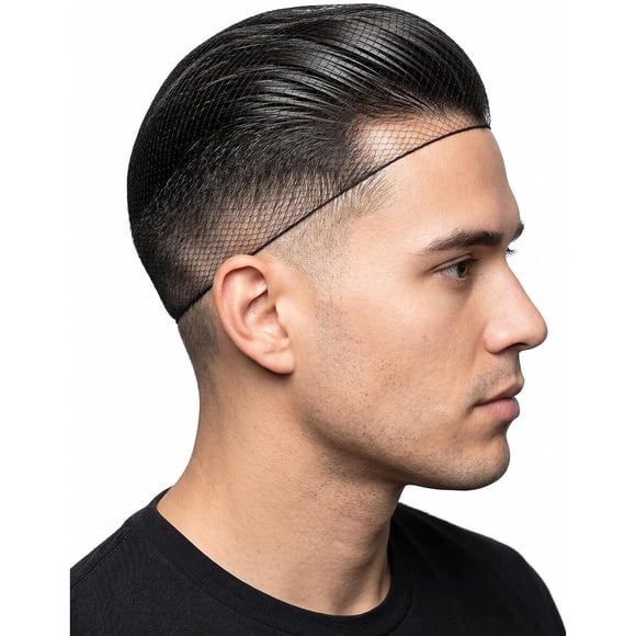Smilco 20 Pack Hair Nets for Men, Low-Profile Stretch Fit