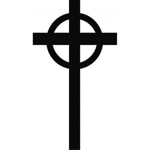 Rienda Libre Graphics - Decomural Plain Cross Christianity Ws-17799