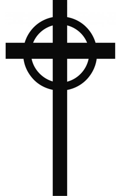 Rienda Libre Graphics - Decomural Plain Cross Christianity Ws-17799