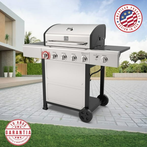 Parrilla a gas Kenmore 5 Quemadores + Quemador lateral®